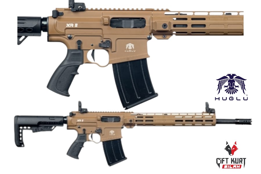 Huğlu XR 8 TROY COYOTE TAN 12 Şarjörlü Yarı Otomatik Av Tüfeği